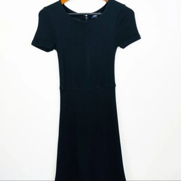 MADEWELL Gallerist Dress in Black Ponte Knit XS - Picture 7 of 8